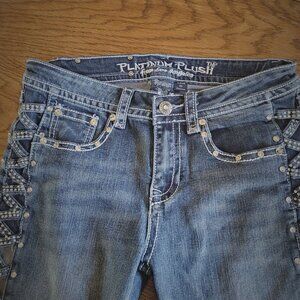 Platinum plush jeans